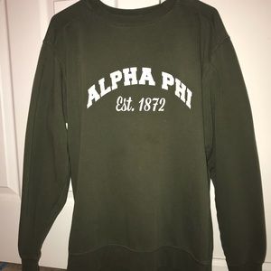 Alpha Phi Comfort Colors Crewneck